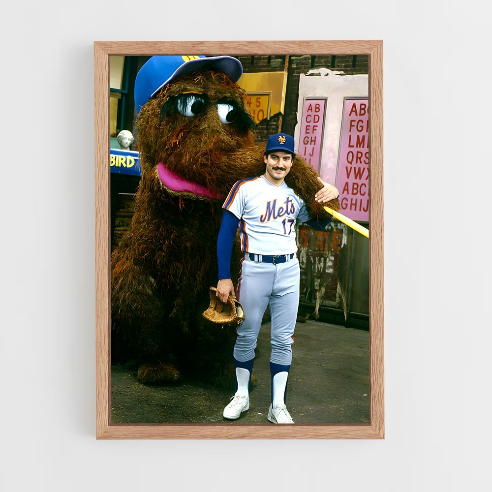 Poster Home Run avec Teddy – affiche Baseball (vue 4)